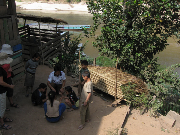 In a Mekong rievrside village