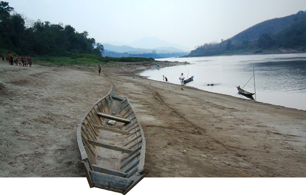 Mekong river in northern Laos